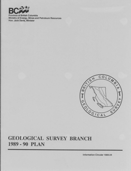 Geological Survey Branch, 1989-90 Plan