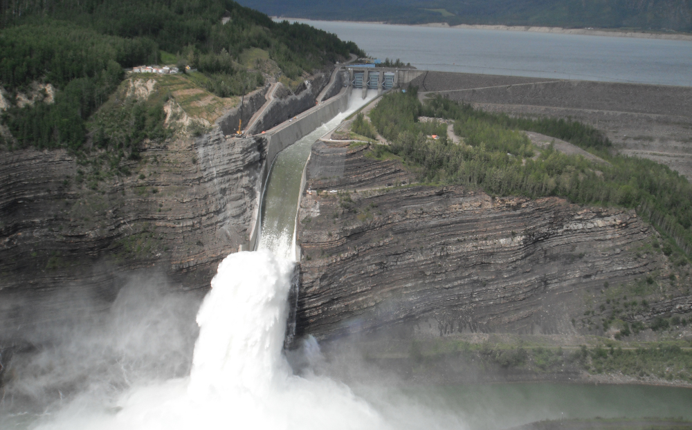 Photo of WAC Bennett Dam taken in August, 2013