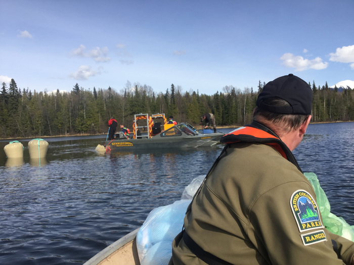 B.C. Ministry of Environment and BC Parks monitoring Ross Lake vehicle retrieval 