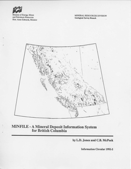 MINFILE - A Mineral Deposit Information System for British Columbia 