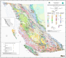 Major Coal and Mineral Deposits of British Columbia