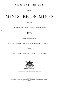 Annual Report 1920