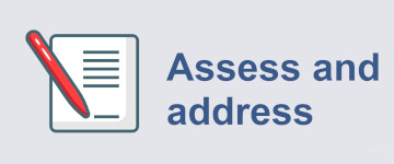 assess and address