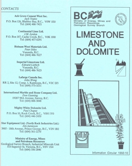 Limestone and Dolomite