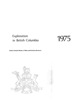 Exploration in British Columbia, 1975