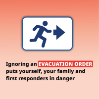 Image warning against ignoring an evacuation order