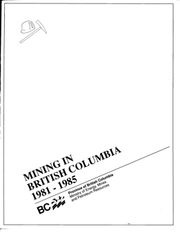 Mining in British Columbia, 1981-1985