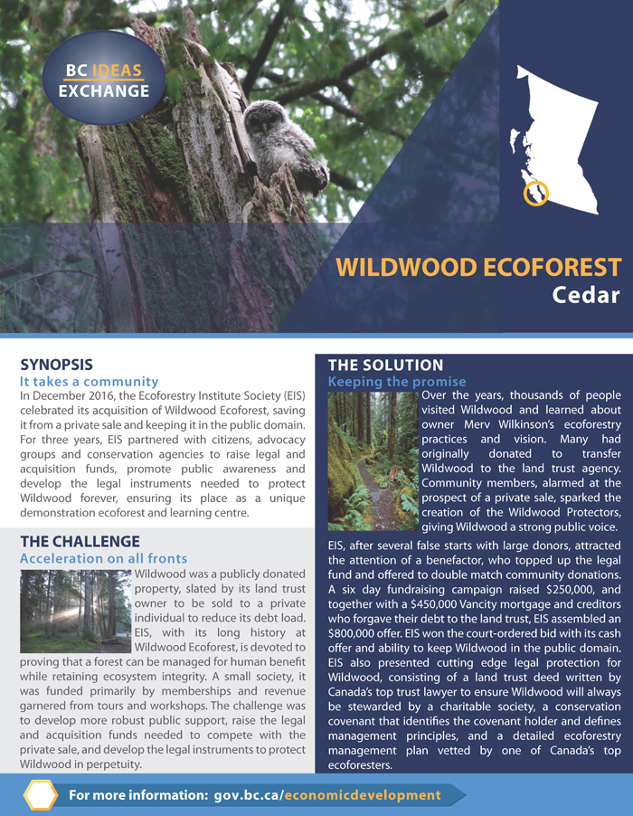 Wildwood Ecoforest Success Story