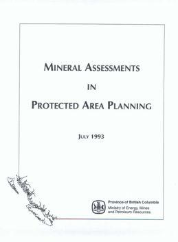 Mineral Assessments in Protected Area Planning