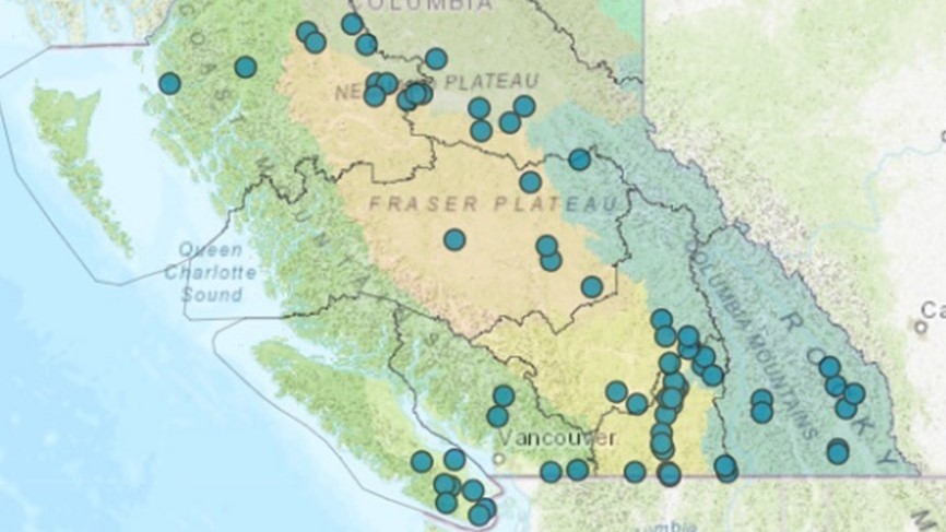 B.C. Lake Monitoring Map Portal