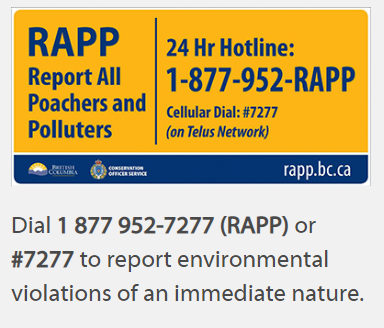 Report all Poachers and Polluters 24 Hotline