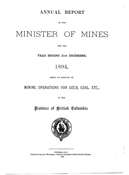 Annual Report 1894