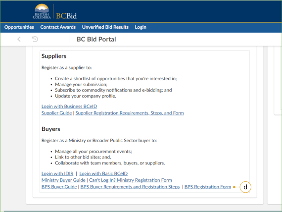 BC Bid Public Portal