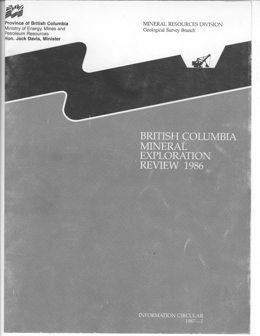 British Columbia Mineral Exploration Review 1986