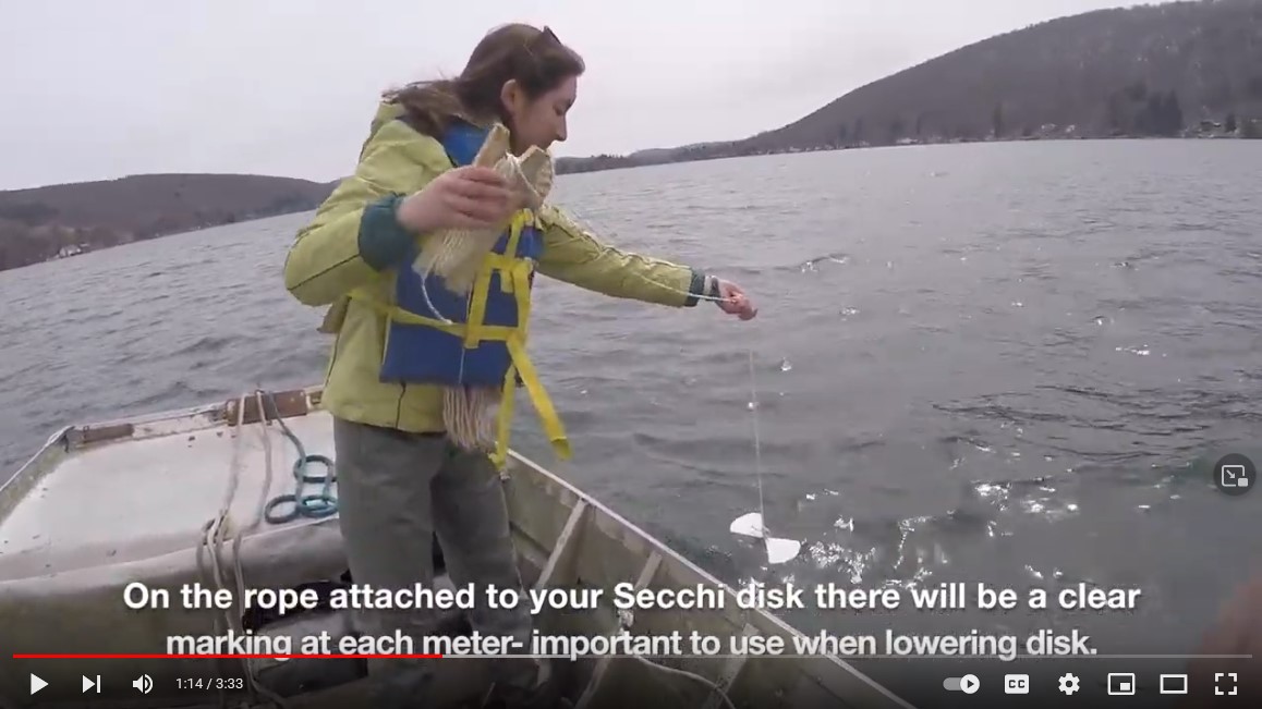 Link to YouTube video: NALMS Student Video Series #1: How to Take a Secchi Depth