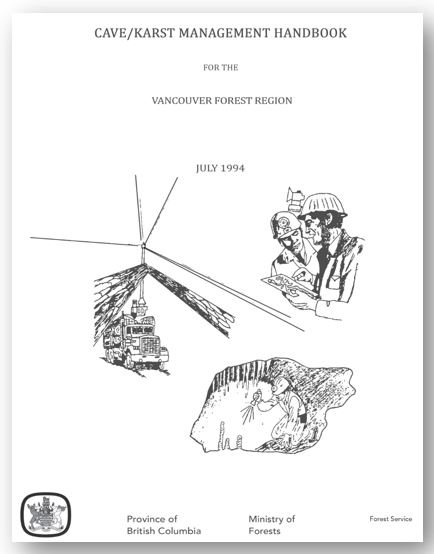 Cover of the Cave/Karst Management Handbook for the Vancouver Forest Region