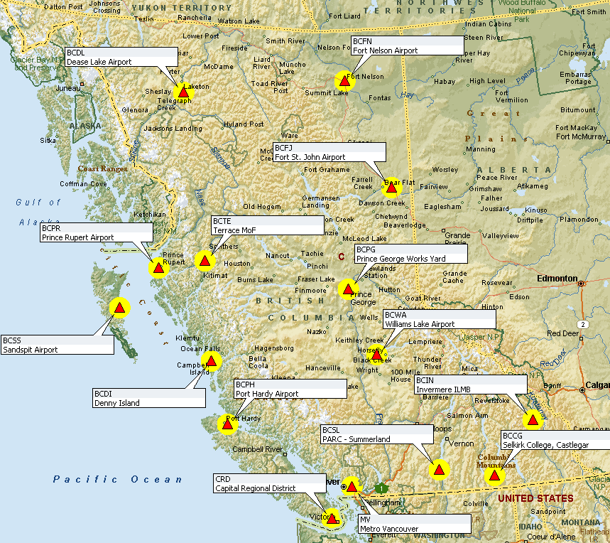 B.C. active control points map