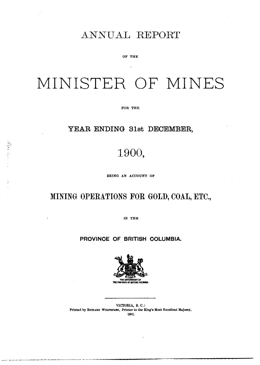 Annual Report 1900