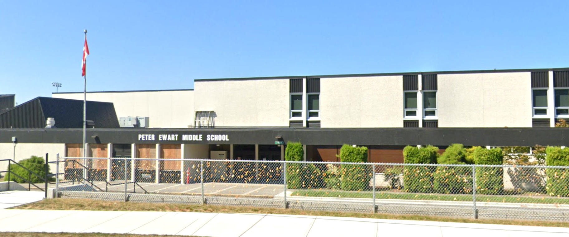Front view image of Peter Ewart Middle School