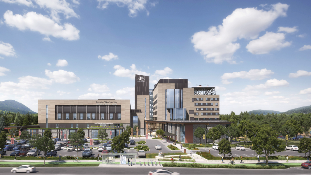 A concept design of the Cowichan District Hospital replacement coming to Duncan. 