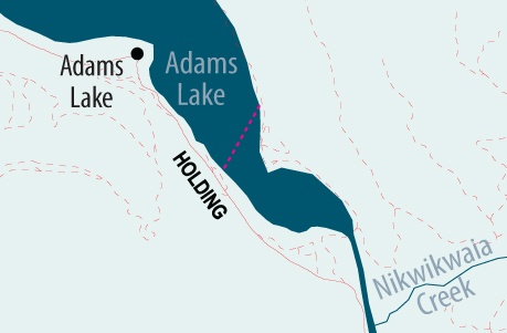 Go to Google Map of Adams Lake cable ferry