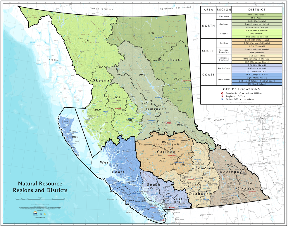 Find the related Natural Resource Region on the map