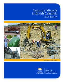 Industrial Minerals in British Columbia - 2006 Review