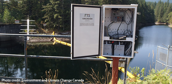 Hydrometric Station. Photo Credit Environment and Climate Change Canada