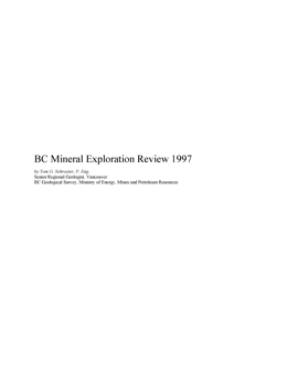BC Mineral Exploration Review 1997