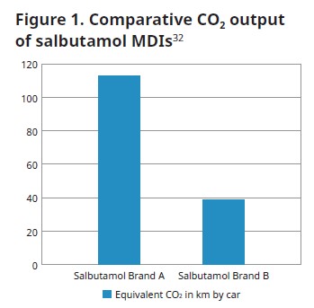 Comparative C02 Output of Salbutamol Inhalers