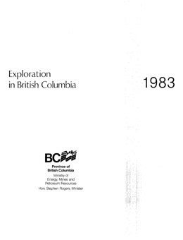 Exploration in British Columbia, 1983