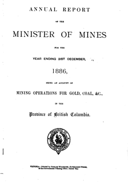 Annual Report 1886