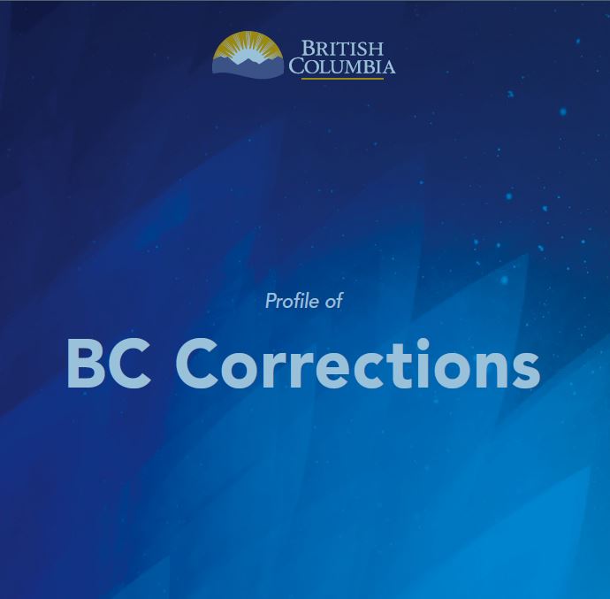 Front cover of the 2023 Profile of BC Corrections PDF document