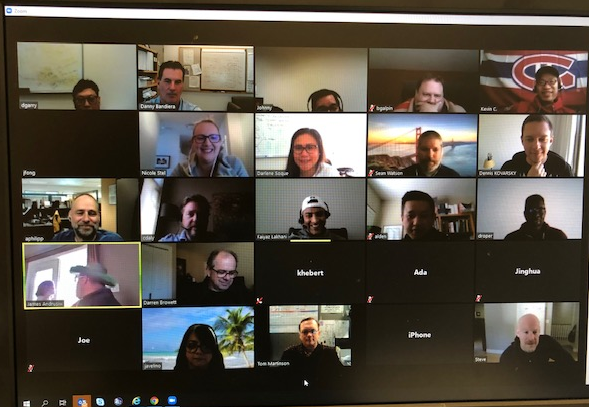 Coquitlam tech team Zoom meeting