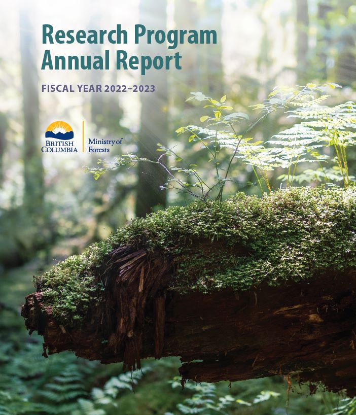 Report cover with a photo of a mossy log.