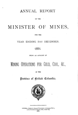 Annual Report 1884