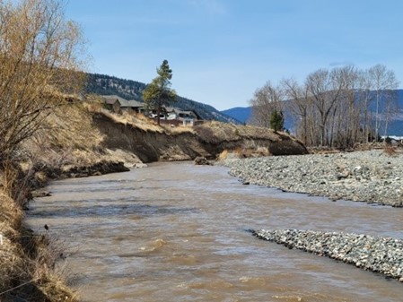 Image of bank erosion in Merritt