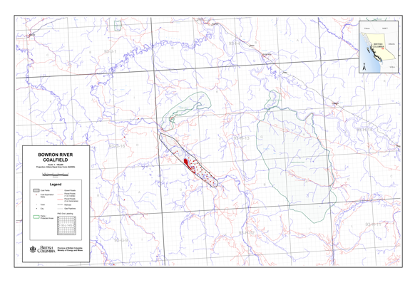 Download map of the Bowron River Coalfield (1:100,000)