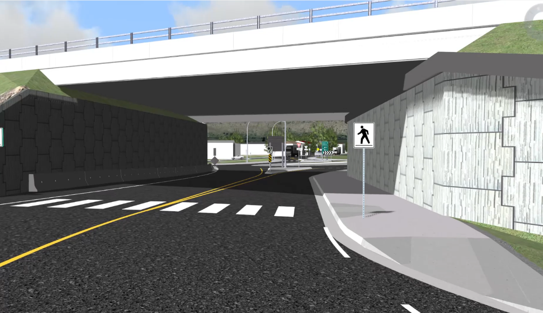 Artist's rendering of new Brooke Drive interchange