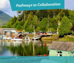 Pathways to Collaboration logo - boats in harbour