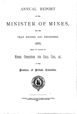 Annual Report 1885