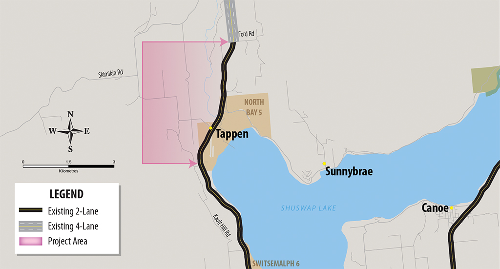 Highway 1 Ford Road to Tappen Valley Road Province of British Columbia