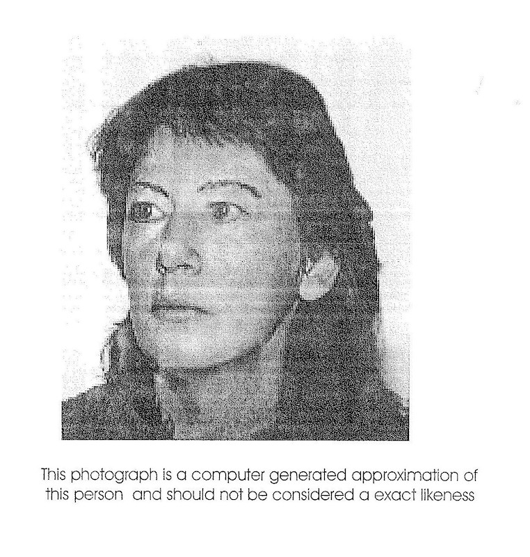 Police Composite Sketch of Female Unidentified Remains 1998-0240-0579