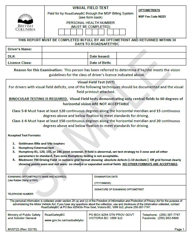 Copy of visual field test form front