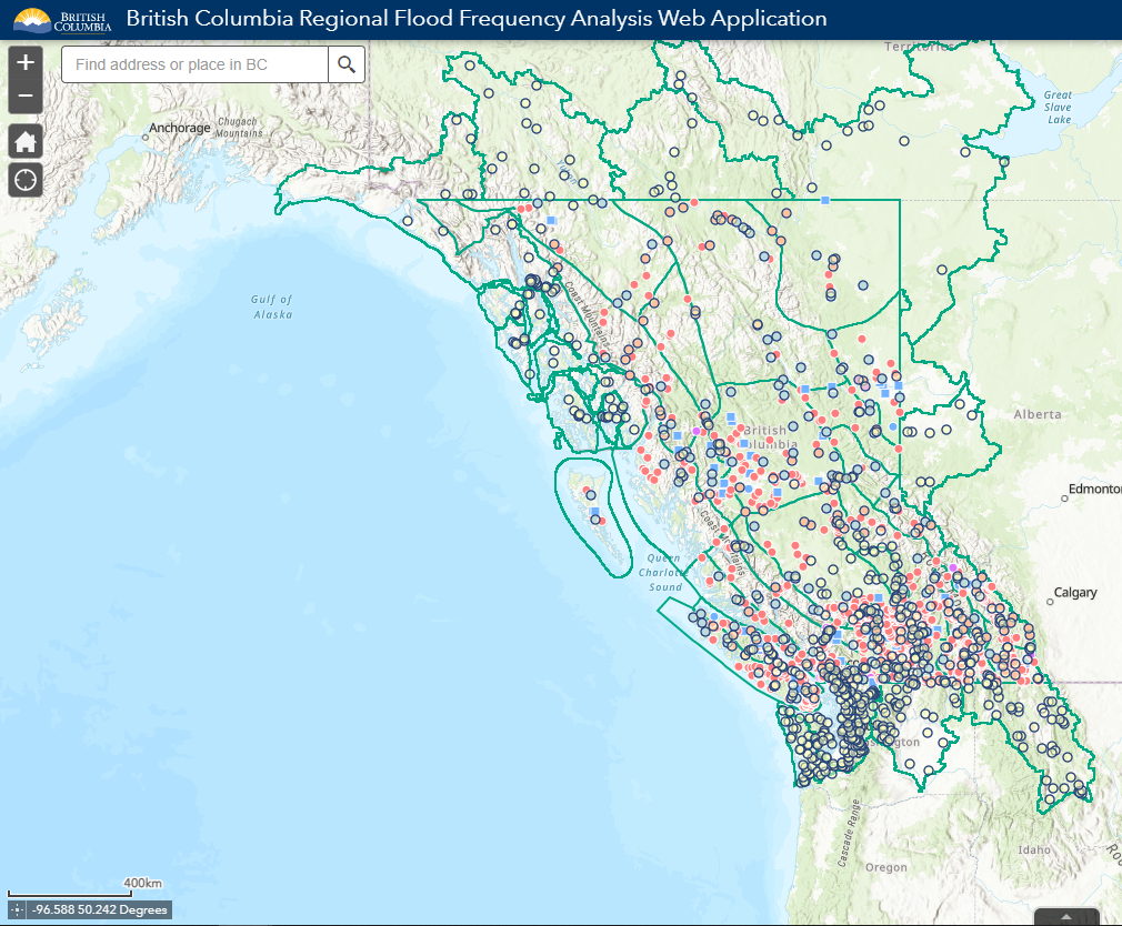 British Columbia Regional Flood Frequency Analysis Portal