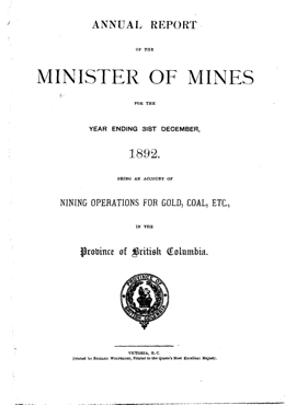 Annual Report 1892