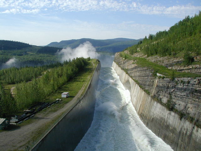 Bennett Dam Spillway