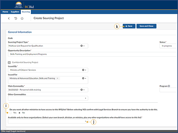 multi-use list general information form