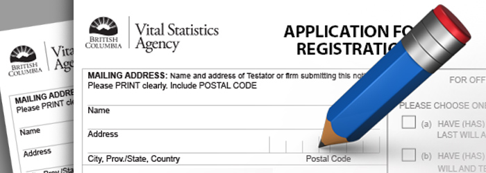 Birth, adoption, death, marriage and divorce - Province of British Columbia