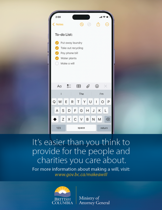 Poster text: It's easier than you think to provide for the people and charities you care about. Poster text: It's easier than you think to provide for the people and charities you care about.